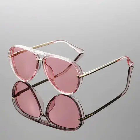Gradient Vintage Aviator Sunglasses, Casual Outdoor Sunglasses, Summer Trendy Retro Style Large Frame, Casual UV400 Protection, Fashionable Unisex Eyewear, Ombre Lens Sunglasses