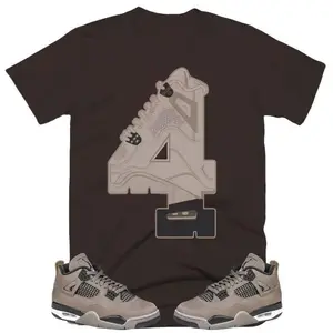 Number 4 Shirt to Match Jd 4 Cavestone, Retro 4 Cavestone, Cavestone 4s Sneaker Tee
