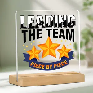 Acrylic Desk Sign Plaque, Thoughtful Thank You Gift for Boss, Supervisor, or Mentor, Perfect for Farewell or Promotion Celebrations