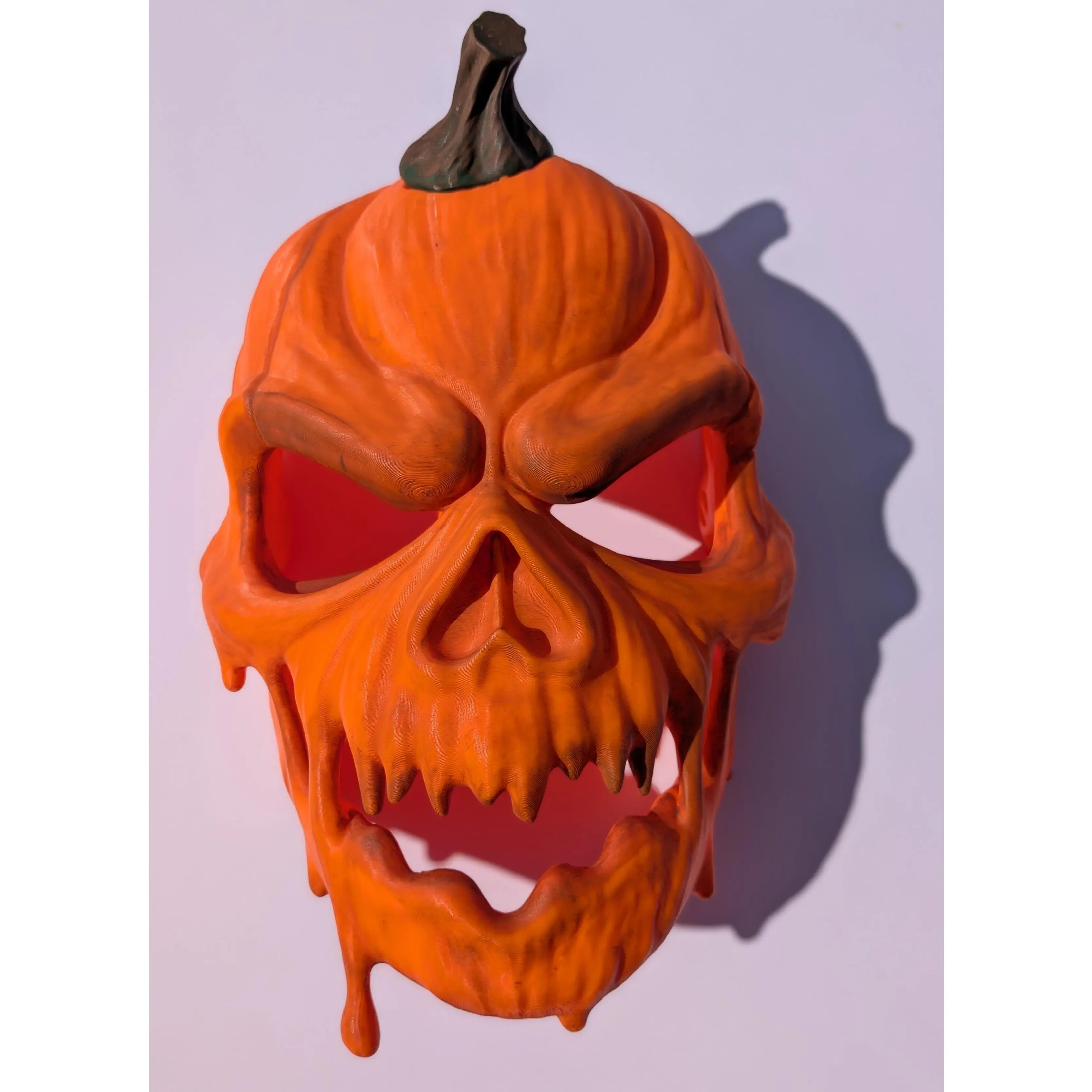 3D Printed Pumpkin Skull Mask | Halloween Pumpkin Mask | Spooky Costume & Cosplay