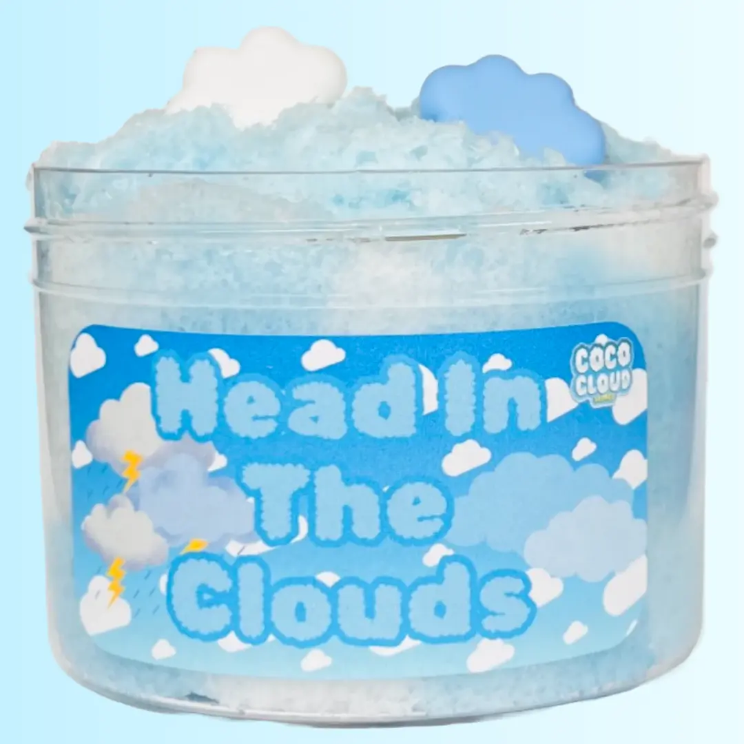Head in the Clouds Slime, Drizzly Cloud Texture, Multi-Color Scented Slime