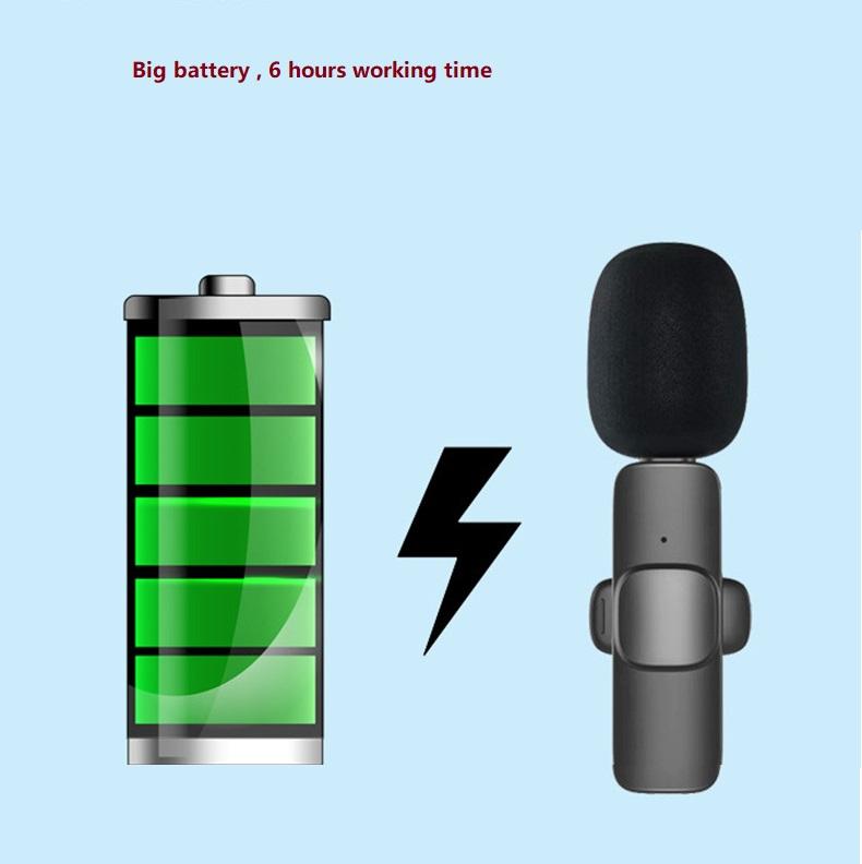 NEW 2.4G Wireless Lavalier Microphone Windproof Audio Video Recording Mic for IPhone/Android Live Broadcast Interview Vlog Mic NEW 2.4G Wireless Lavalier Microphone Windproof Audio Video Recording Mic for IPhone/Android Live Broadcast Interview Vlog Mic