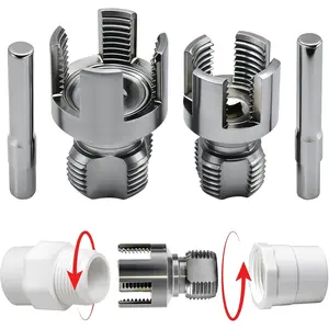 Electric Drill PVC Pipe Threader, 1/ 2inch and 3/ 4inch NPT Dual Function Threading Tool with Alloy Steel Die - Suitable for Pipes, Gas, and Industrial Pipes