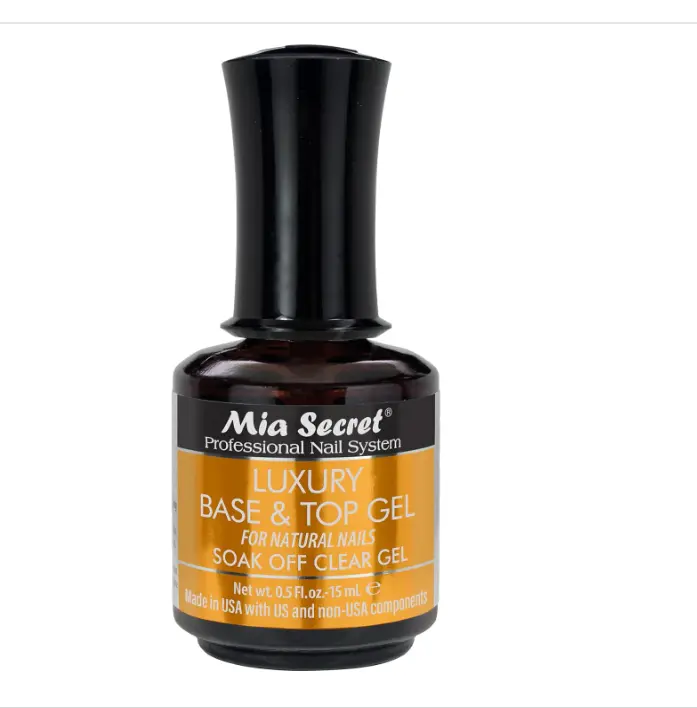 Mia Secret Luxury Base and Top Coat - Clear Gel Polish - 15ml - High Gloss