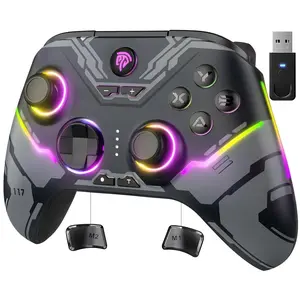 X15  PC Controller with Hall Effect Joysticks & Triggers, RGB Lighting, 2  Buttons, 1000mAh ,   Controller for Windows PC, Steam,  & Android