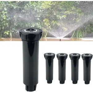 25-360 Deg Adjustable Pop-up Lawn Sprinkler Heads, Garden Irrigation Nozzles, 5 Pack