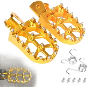 Foot Pegs for Surron Dirt Bike with Springs Footpegs Pedals Footrest for Sur Ron Light Bee X S X160 X260/ E-Ride Pro S SS SR/Talaria Sting MX3 R MX4/CRF150F CRF230F 03-19/CRF250F 19-24/ Ventus Gold