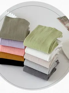 5 pairs of socks,, black and white socks for women, green and purple mid leg socks, calf over knee socks, multifunctional JK socks, mid leg over knee socks, multi-functional slimming and slimming, holiday gifts, clothing