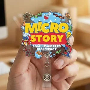 Lab Story Lab Week 2026 Badge Reel Clip, Medical Lab Tech Retractable ID Holder CXE