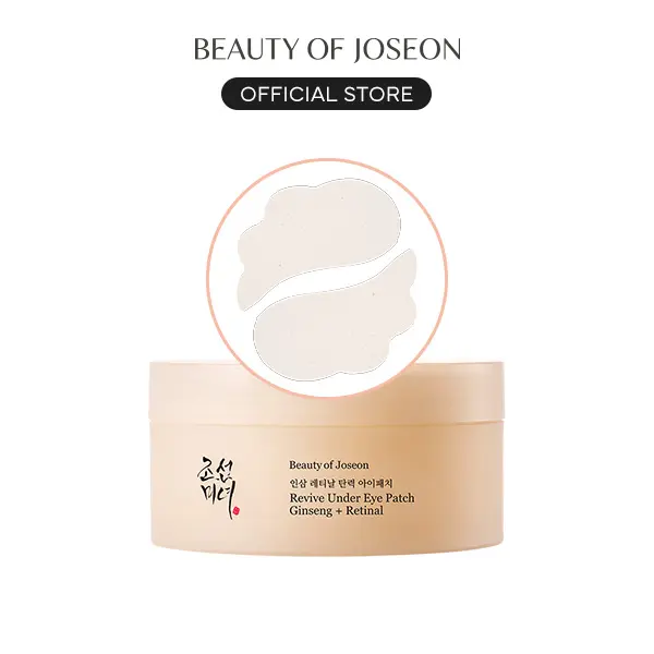 [Beauty of Joseon Official] Revive Under Eyepatch : Ginseng + Retinal 60pcs | OUR VIRAL KOREAN EYE SERUM TURNED EYEPATCHES, BRIGHTENS, DEPUFFS & FIGHTS FINE LINES