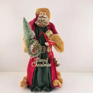 Santa Claus Paper Mache JC Penney Home Collection Nutcracker 13" Tall w Presents