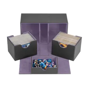 Infinity Vault Lilac Interior Sideloader 200 - Durable Double Deck Box with Dice Tray