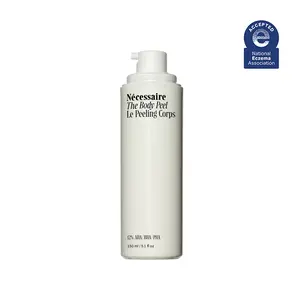 Nécessaire The Body Peel. Resurfacing Serum for KP, Ingrowns, Strawberry Skin and Discoloration. 10% AHA, 1% BHA, 1% PHA, Peeling Peptide. Dermatologist-Tested. Hypoallergenic. Non-Comedogenic. 150ml