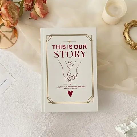 Personalized Lover Edition Romantic Theme Notebook - Office Stationery Paper Book, Anniversary Journal, Journaling Notebooks for Couples, Documents Special Moments, Strengthens Bonds, "This Is Our Story-This Is Why You're Mine"