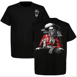 Graphic T-Shirt Johnny Ringo "Well Bye" Old West 2-Sided Tee, Cowboy Shirt Tombstone Classic Western Style, Unisex Cotton Streetwear Camiseta Verano, Retro Western Fan Gift for Men and Women