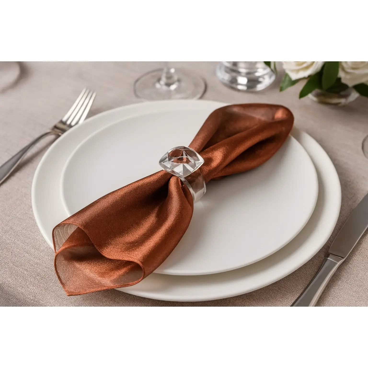 Copper Sheer Tissue 20" Dinner Napkin