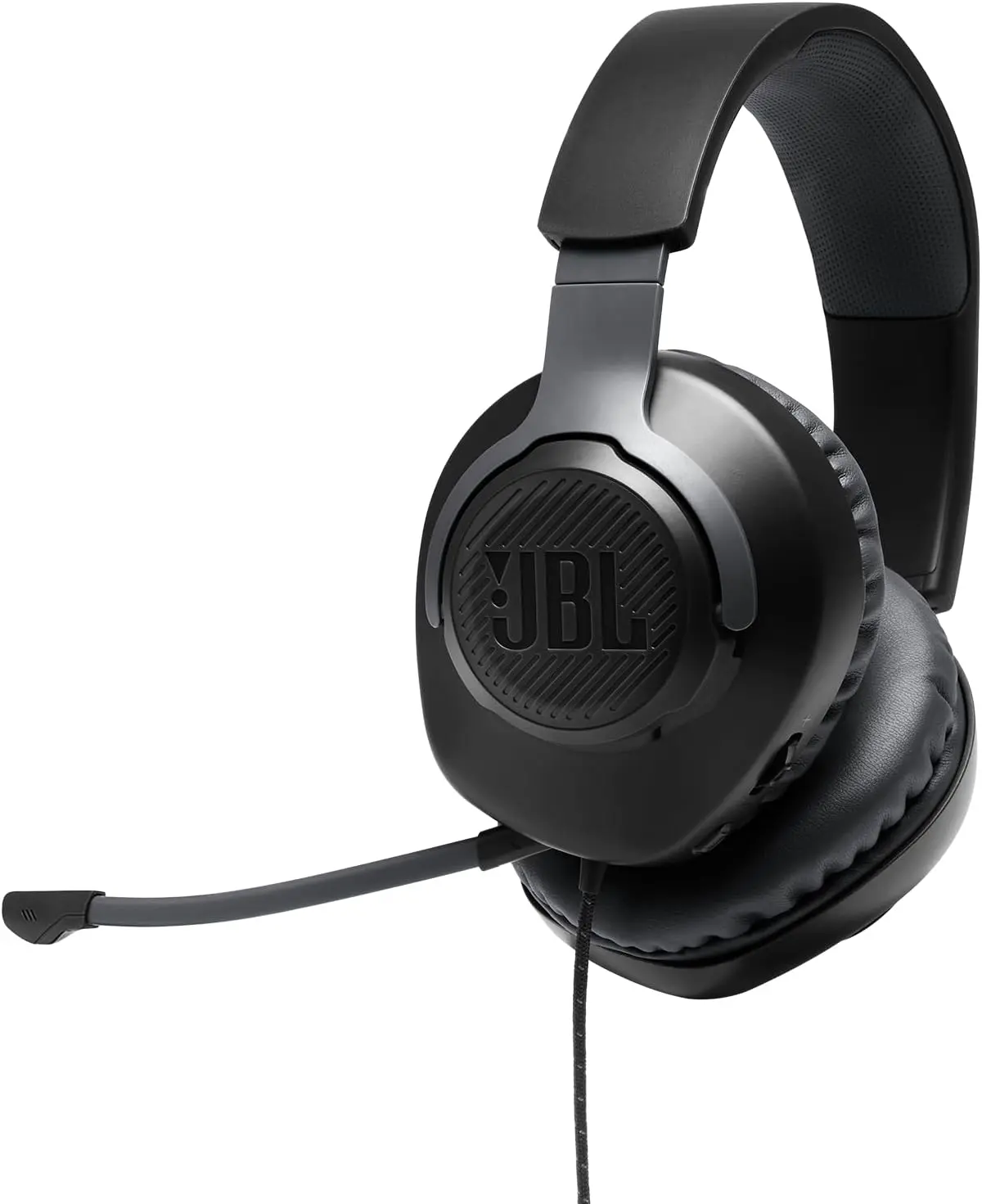 JBL Quantum 100 Wired Over-Ear Gaming Headset (Black) - Gaming Headsets with Built-in Microphone, Enhanced Audio, Seamless Communication, Headphones for Gaming