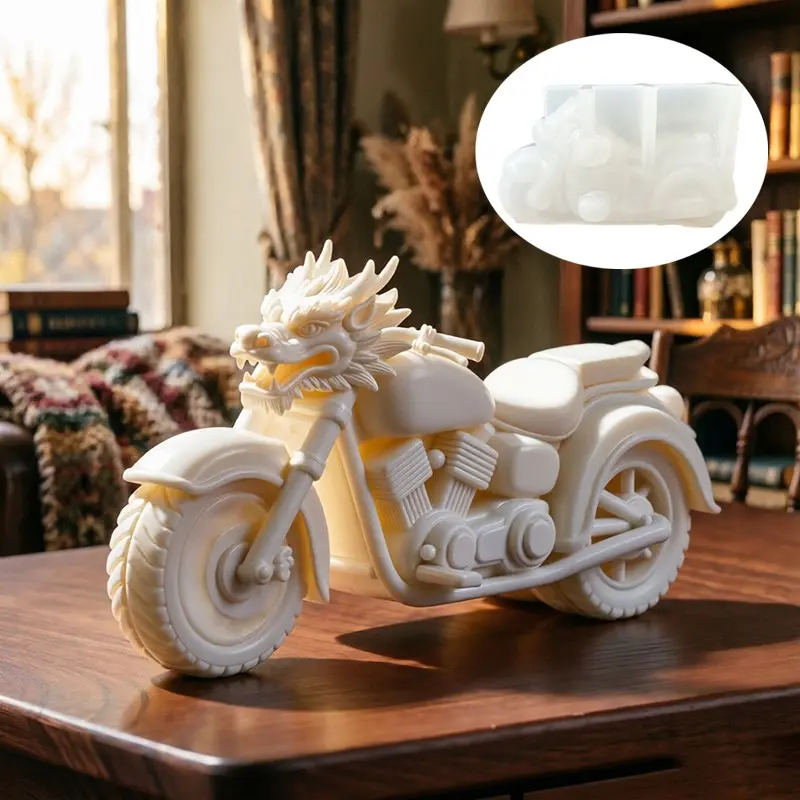 Dragon Head Motorcycle Scented Candle Silicone Mold, Silicone Molds For Crafts, DIY Resin Casting Tool, Home Decor Craft Supplies, Handmade Crafts, Handmade Gifts, Perfect Gift Idea