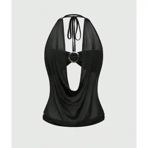 Women's Hippie Y2K Retro Deep V Backless Street Style Strapless Tank Top