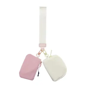 2-in-1 Detachable Wristlet Pouches, Lightweight Mini Bags for Cards, Coins, Earbuds