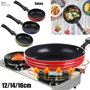 [Hot In Stock] Frying Pan Non-Stick Stainless Steel Frypan Pot Saucepan Random Color Cookware Oil Hanging Hanging Oil