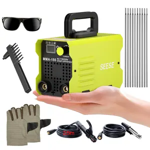 SEESE 155Amp MINI Portable Welding Machine, Stick Welder, AC 110/220V smart conversion, LED Display Digital Welder, Portable MMA Arc Welder SEESE 155Amp MINI Portable Welding Machine, Stick Welder, AC 110/220V smart conversion, LED Display Digital Welder, Portable MMA Arc Welder