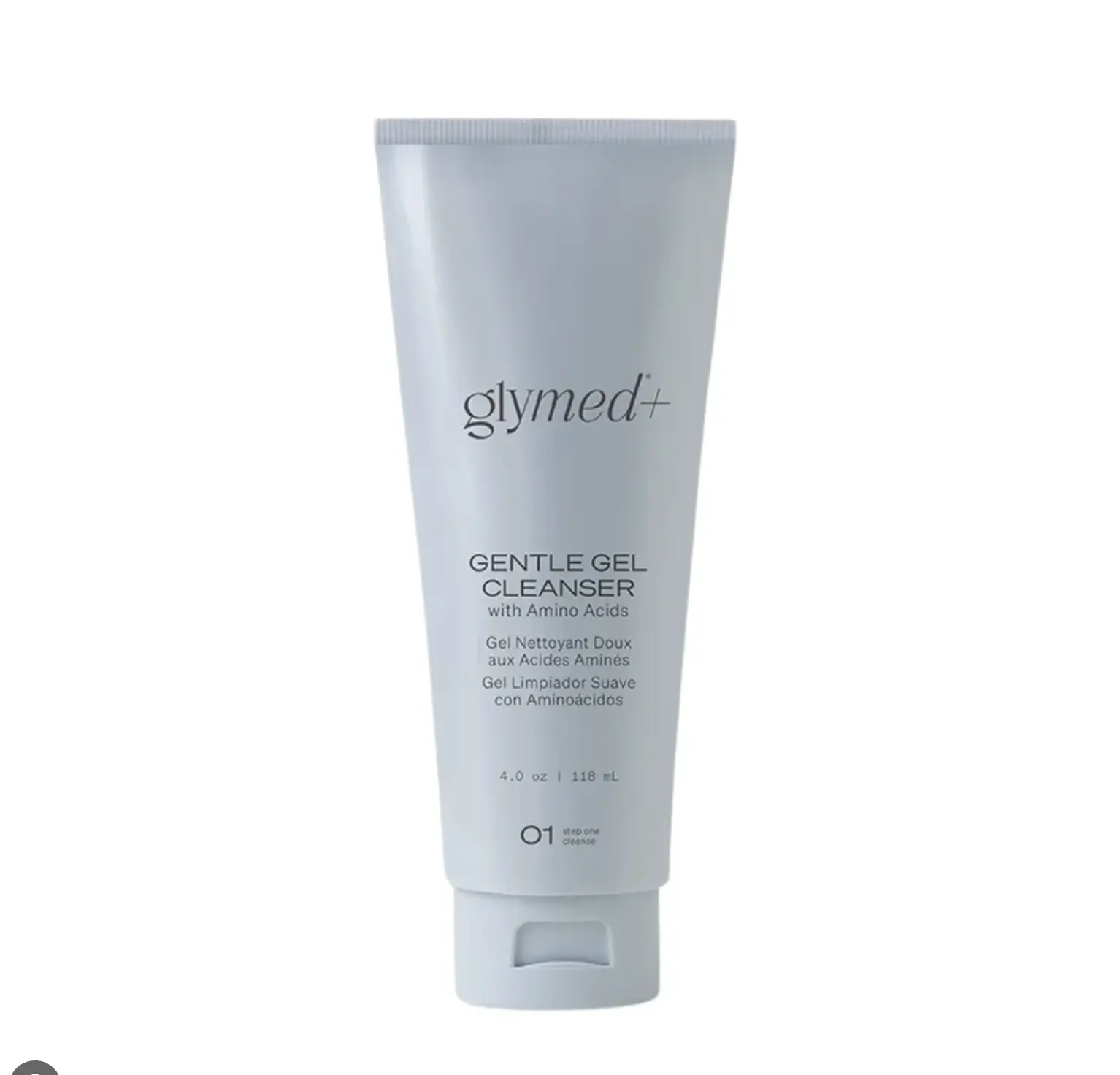 Glymed+ Gentle Gel Facial Cleanser - Amino Acids & Green Tea Infused, Calming Anti-Aging Cleansing Facial Wash for Dry & Sensitive Skin, Daily Hydrating Formula - 4oz