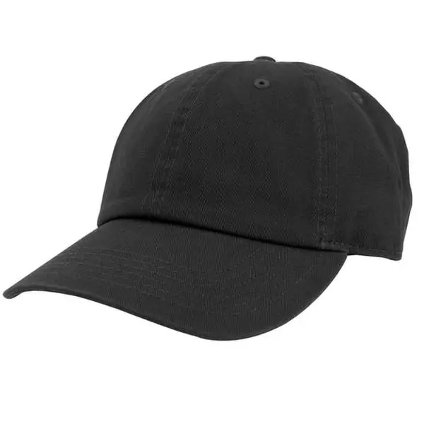Gelante Adult Unisex Baseball Hat Cap 100% Cotton Plain Blank Adjustable Size. Black.