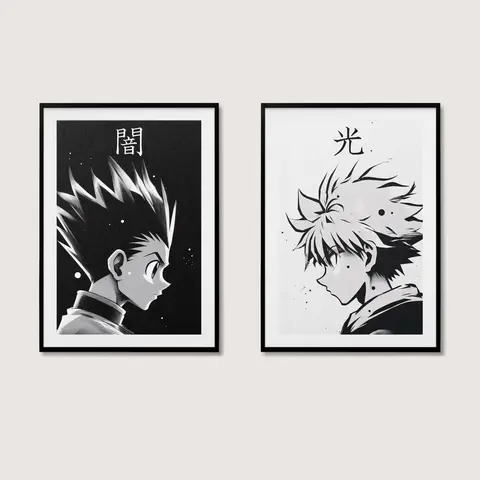 Hunter x Hunter Posters, Killua Poster, Gon Poster, Hot Anime Room Decor Wall Decoration(Poster only frameless) Ornaments Artistic