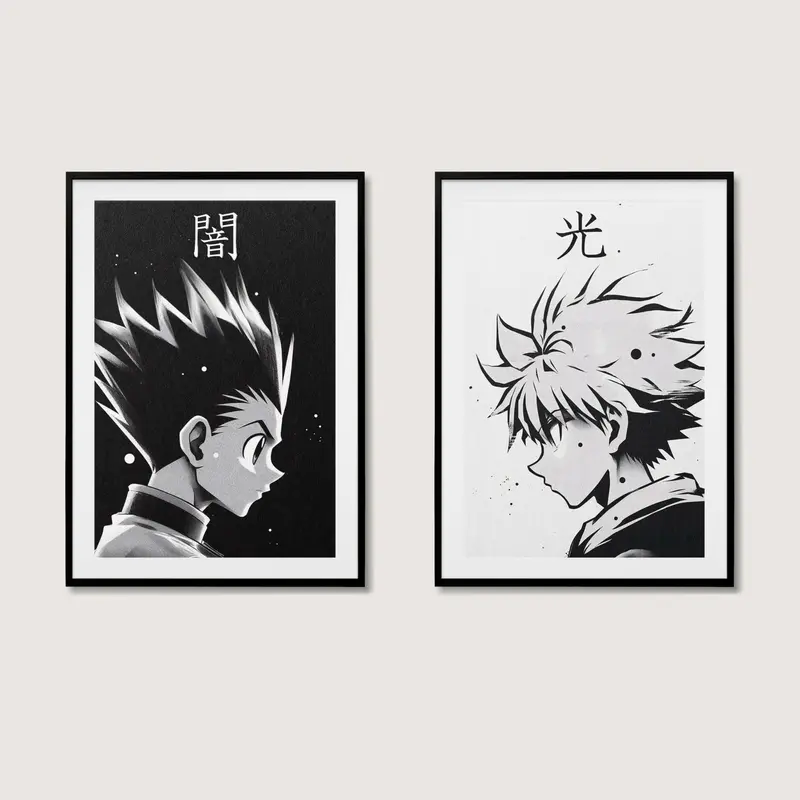 Hunter x Hunter Posters, Killua Poster, Gon Poster, Hot Anime Room Decor Wall Decoration(Poster only frameless) Ornaments Artistic