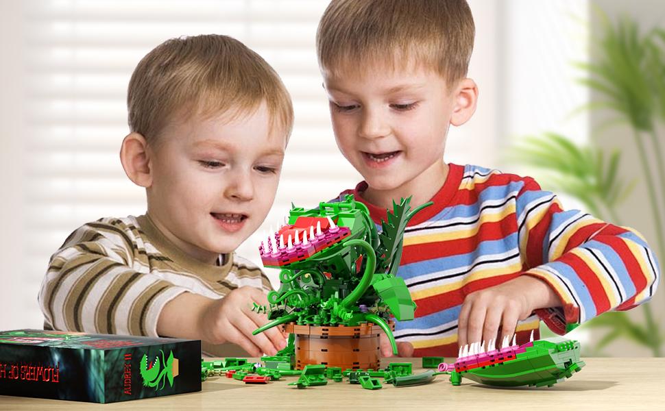 BrickPhos Audrey 2 Piranha Plant Building Toys Sets, Little Shop of Horrors Flowers Cannibal with Openable Mouth Building Blocks, Gift for TV Fans Halloween Christmas Kids Ages 8+ BrickPhos Audrey 2 Piranha Plant Building Toys Sets, Little Shop of Horrors Flowers Cannibal with Openable Mouth Building Blocks, Gift for TV Fans Halloween Christmas Kids Ages 8+