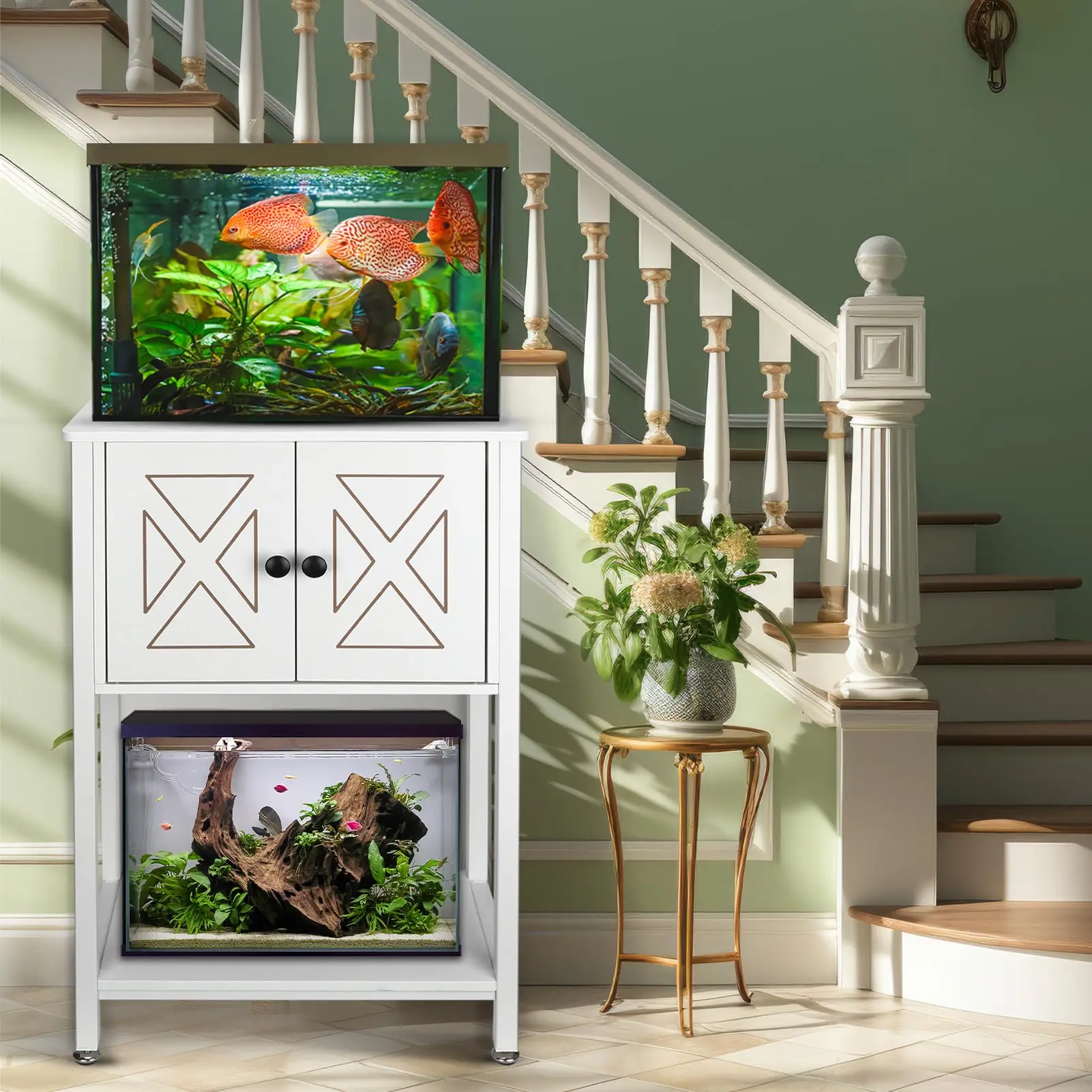 10 Gal Aquarium Stand, Pet Supplies for Fish & Aquatic Tank Use