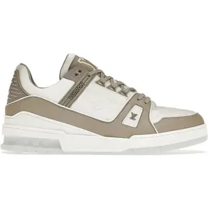 704765 Louis Vuitton Trainer Tan White
