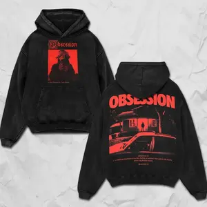 Obsession 2026 Horror Movie Washed Hoodie, Horror Graphic Sweatshirt, Dark Aesthetic Pullover, Thriller Movie Hoodie, Ships Fast ERB