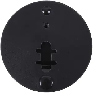 Black - Leather Clip On Badge Holder