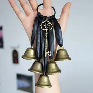 Iron Witch Wind Chimes, Decorative Door Handle Bells, Home Protection, Room Decor & Calming Atmosphere, Non-Electric, Battery-Free Hanging Pendant