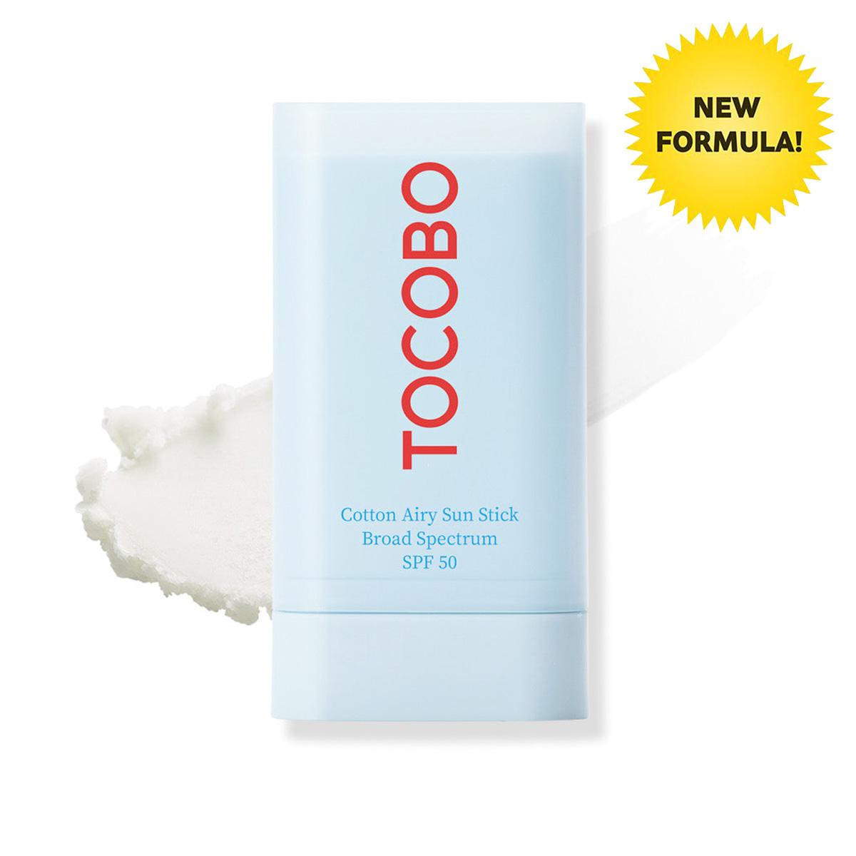TOCOBO - Cotton Airy Sun Stick (Broad Spectrum/SPF50) 19g MATTIFYING & SOOTHING KOREAN SUN STICK