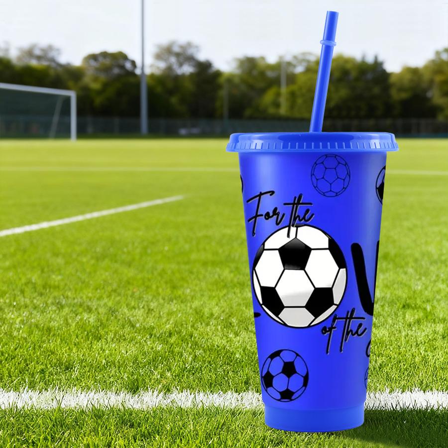 HILAKE 20 pcs plastic cups (includes cup lids and straws) | Travel cups available in multiple colors | Includes a cup brush and 5 straw brushes | Suitable for home decor, kitchen accessories, coffee cups, and water bottles