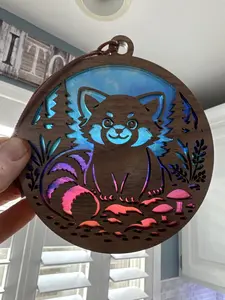Red Panda Suncatcher for Sunny Window