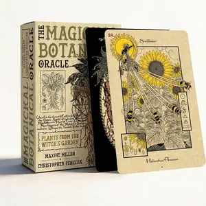 Oracle Card of Magickal Botanical Journal, Tarot Deck For Beginners Card Game