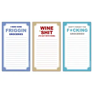 Funny Grocery Lists 3-Pack