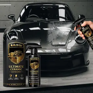 Ceramic Coating Spray Mirror Finish Hydrophobic Water Repelling UV Protection Rapid Auto Detailing Nano Technology Car Paint Restorer 300ml