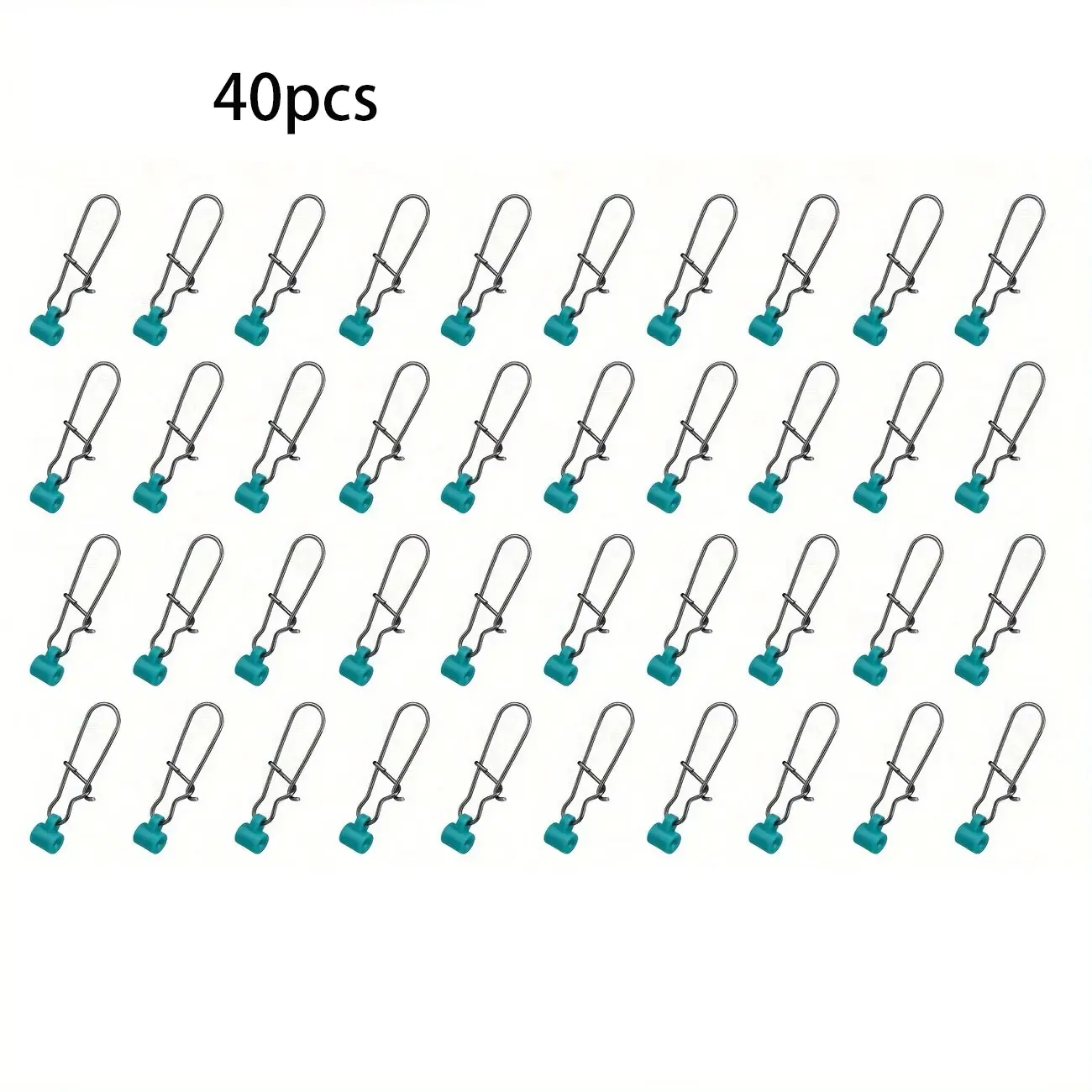 Stainless Steel Fishing Line Sinker Slides Rig, Fishing Swivels Snap, 40pcs Heavy Duty Swivel Snap Kit for Fishing Tackle, Fishing Accessories, Fishing Tools, Fishing Equipment, Fishing Gear Supplies