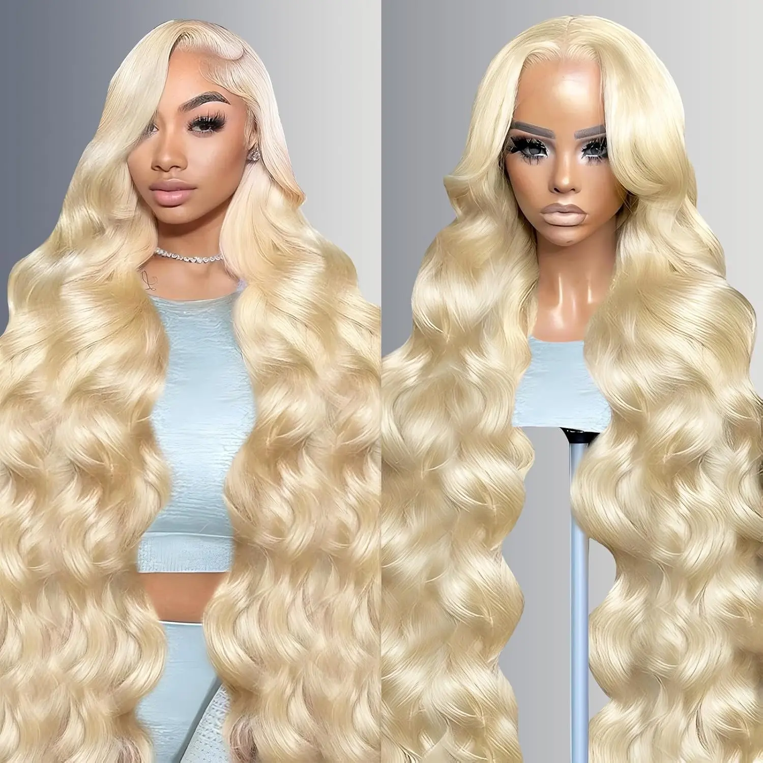100% human hair 22-32 Inch 613 13*6 And 13*4 HD Lace Front Wig Human Hair Blonde Body Wave  Pre Plucked With Melted Hairline For Women,SpringGlowUp, wigs for beginners  hd frontal wig