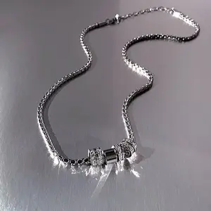Men's & Women's Accessories Necklace - Titanium Steel Non-Tarnish Couple Hip Hop Sweater Chain