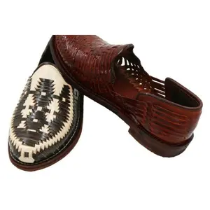 Men Genuine Authentic Mexican Huraches Leather Sandals Welt Stitched Sole
