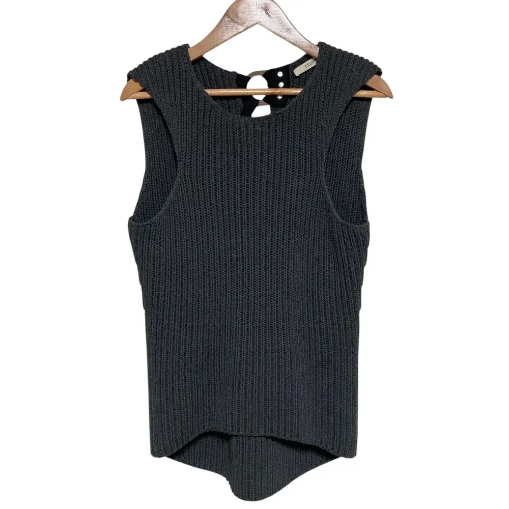 Pre-owned Celine Cotton Small Leather Goods Knit Vest