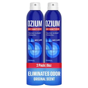 Ozium A807035-3 8 Oz. Air Sanitizer & Odor Eliminator for Homes, Cars, Offices and More, Vanilla Scent - 3 Pack