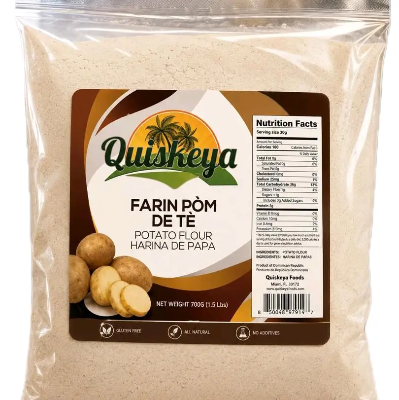 quiskeya farine pòm de tè Haitian Food