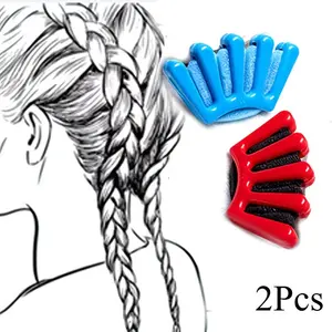 2-Piece DIY Sponge Hair Styling Tools, Quick Bun Maker for Braiding, Hairstylist Curling Tool, Twist Braid Kit for Women and Wedding Hair